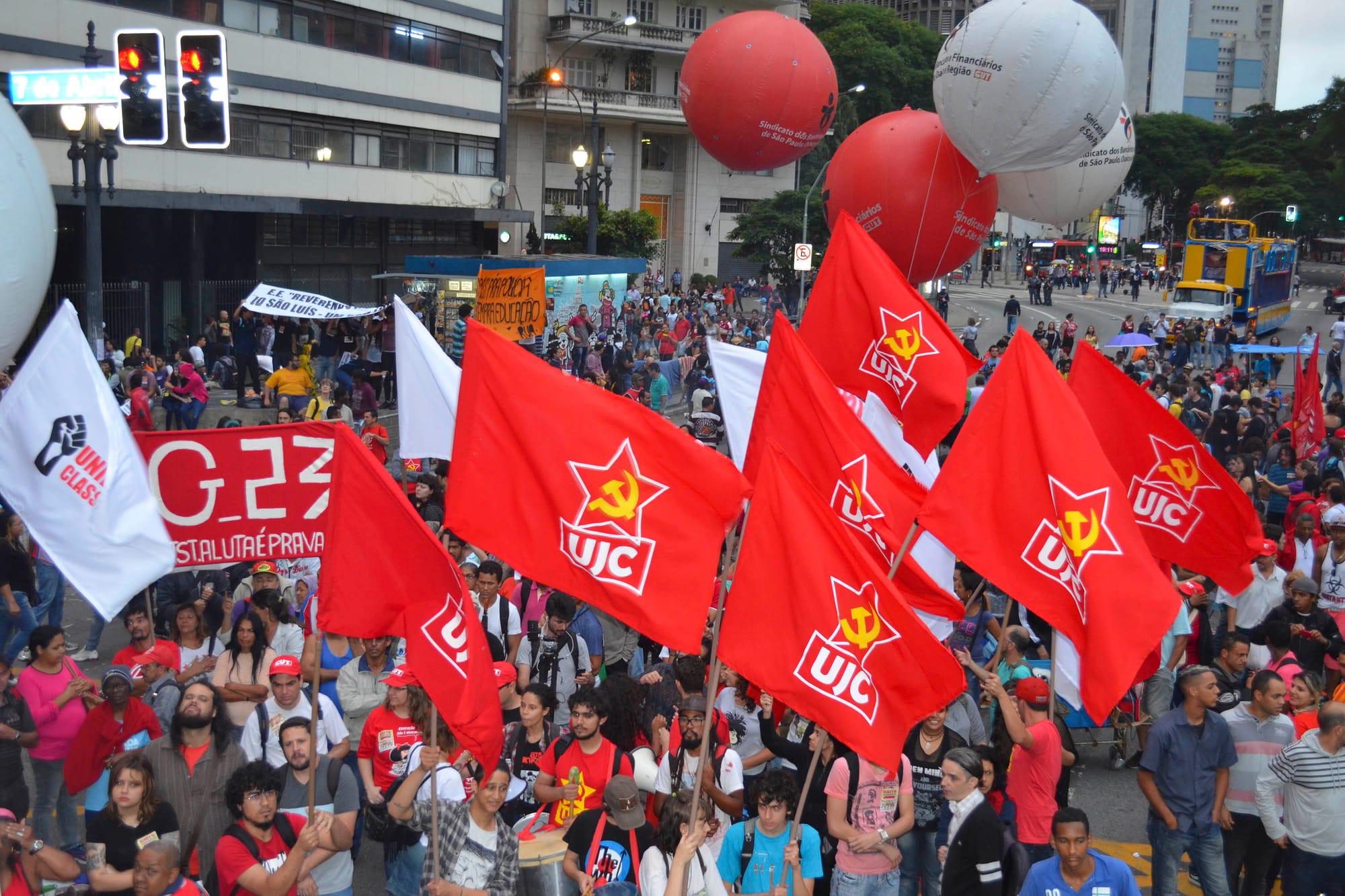 Manifestação contra a reorganização escolar -SP