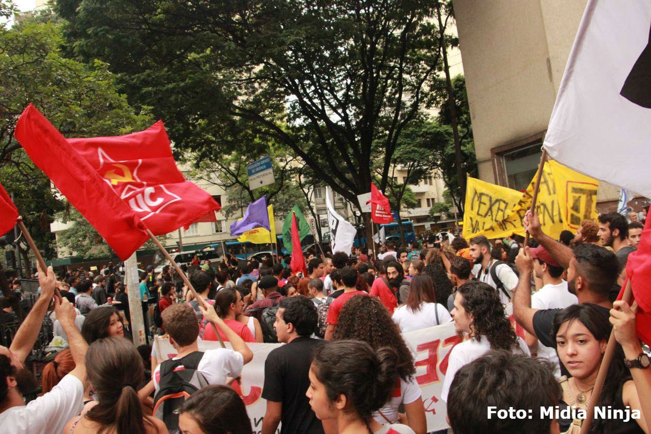 UJC, em Belo Horizonte-MG, no ato contra a Tarifa