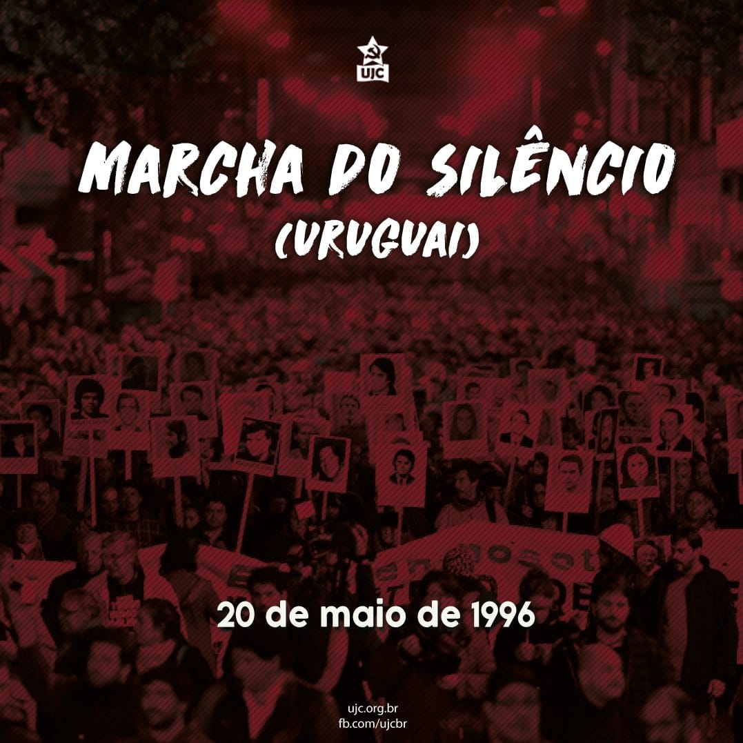 Marcha do Silêncio em memória dos desaparecidos da Ditadura Militar no Uruguai