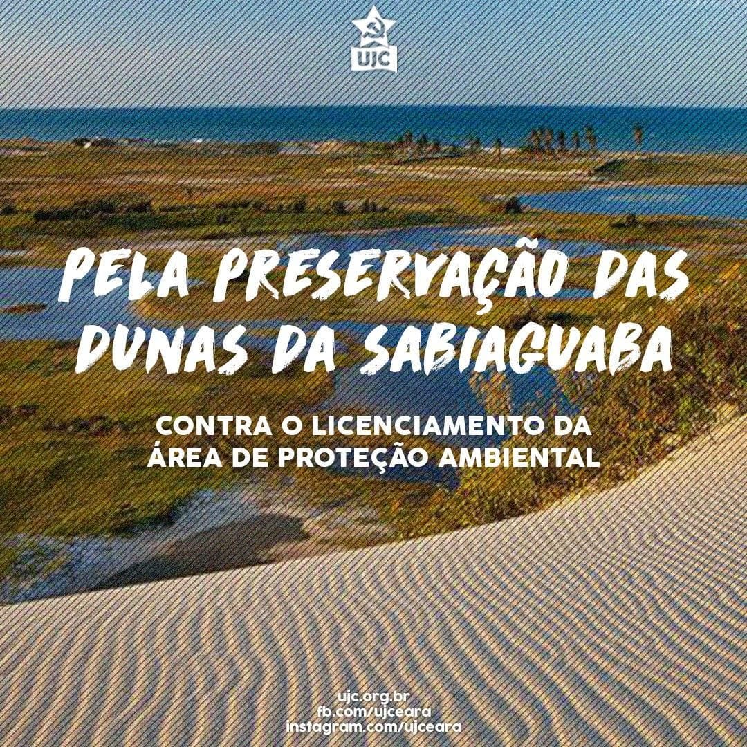 Não ao ecocídio na sabiaguaba