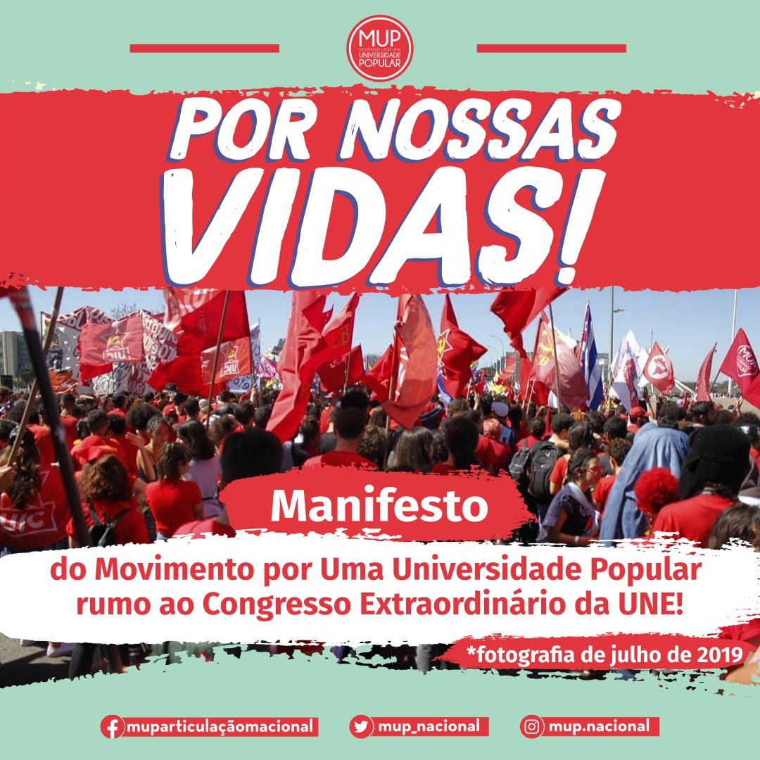 Manifesto do Movimento por Uma Universidade Popular rumo ao Congresso Extraordinário da União Nacional dos Estudantes