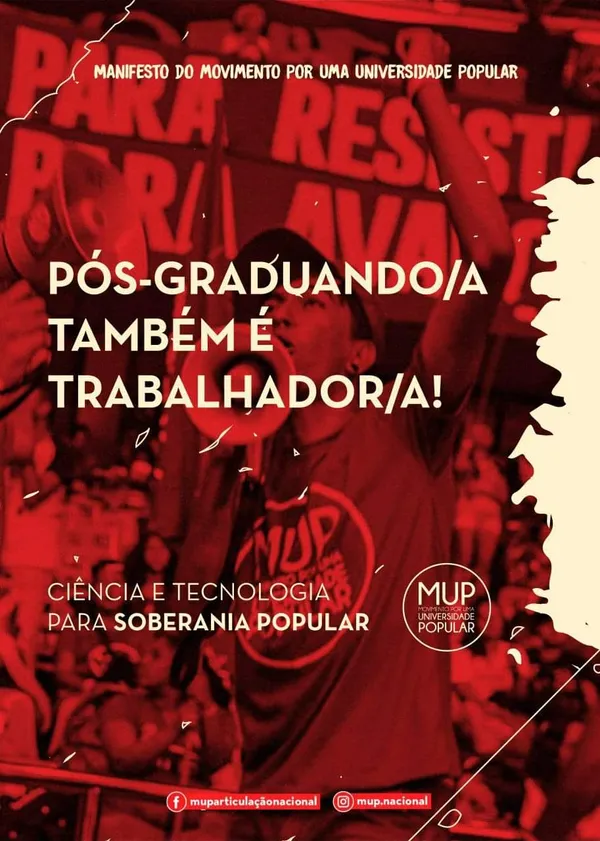 Pós-Graduandas e pós-graduandos do MUP lançam manifesto e se apresentam no Congresso da ANPG