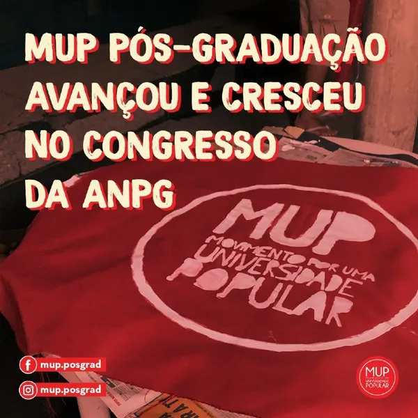 MUP PÓS AVANÇA E EXPRESSA SEU CRESCIMENTO NO CONGRESSO DA ANPG